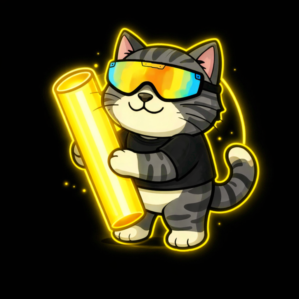 DINO the dinosaur glowing in vibrant neon lights